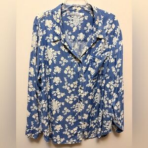 Anthropologie STANDARD GRACE Lyocell Floral Blouse